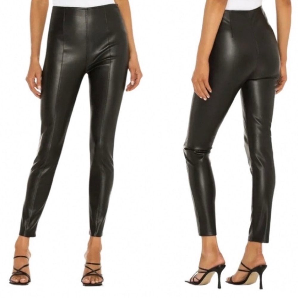 Free People We The Free Spitfire Vegan Leather Pants Size 25 Quiet Luxury